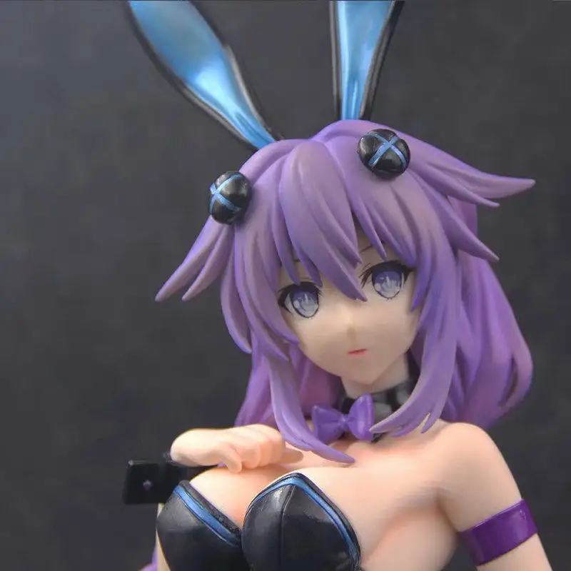 43cn Newest Anime Game Hyperdimension Neptunia Model Toy Figure Purple Heart Bunny Ver. Sexy Girls PVC Action Figures Toys Gifts