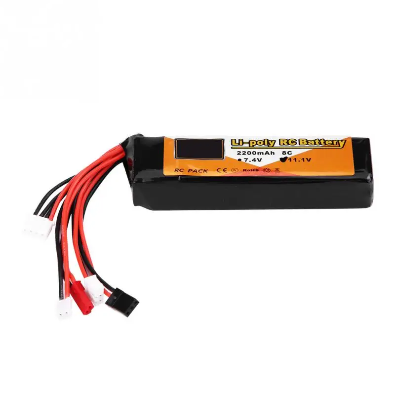 

ZOP POWER 2200mAh 11.1V 8C Multiple Plug LiPo Battery for RC Car RCAirplane RCBoat Rechargeable Durable RC Toys Lipo Battery