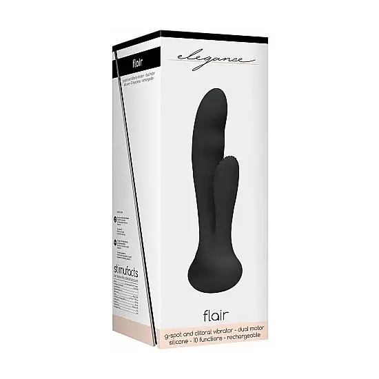 G Spot AND Clitorial Vibrator Flair Black Consolator Dildo Vibrator G Spot AND Clitorial Vibrator Flair Black Consolator Dildo Vibrator