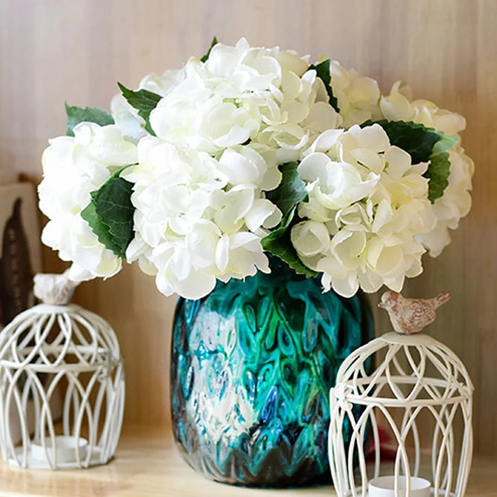 

Artificial flower fake flower single sea shell hydrangea flower arrangement wedding home decoration desktop decoration Champagne