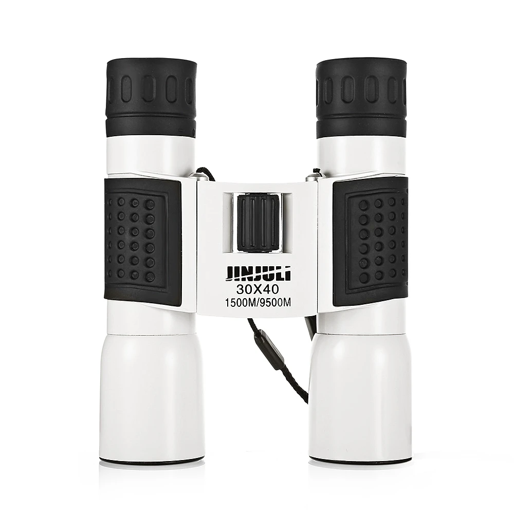 JINJULI 30X40 1500 M/9500 M للطي في الهواء الطلق مجهر بالكامل المغلفة سقف بريزم تلسكوب