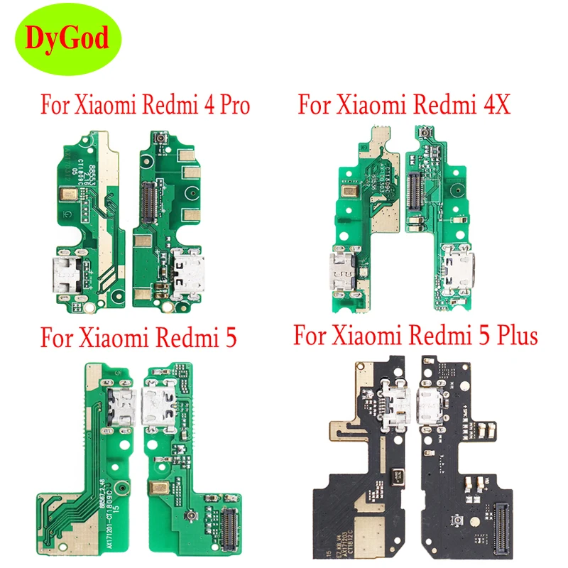 Микро Док-станция для Xiaomi Redmi 5 Plus плата с USB-портом зарядки гибкий кабель замены 4
