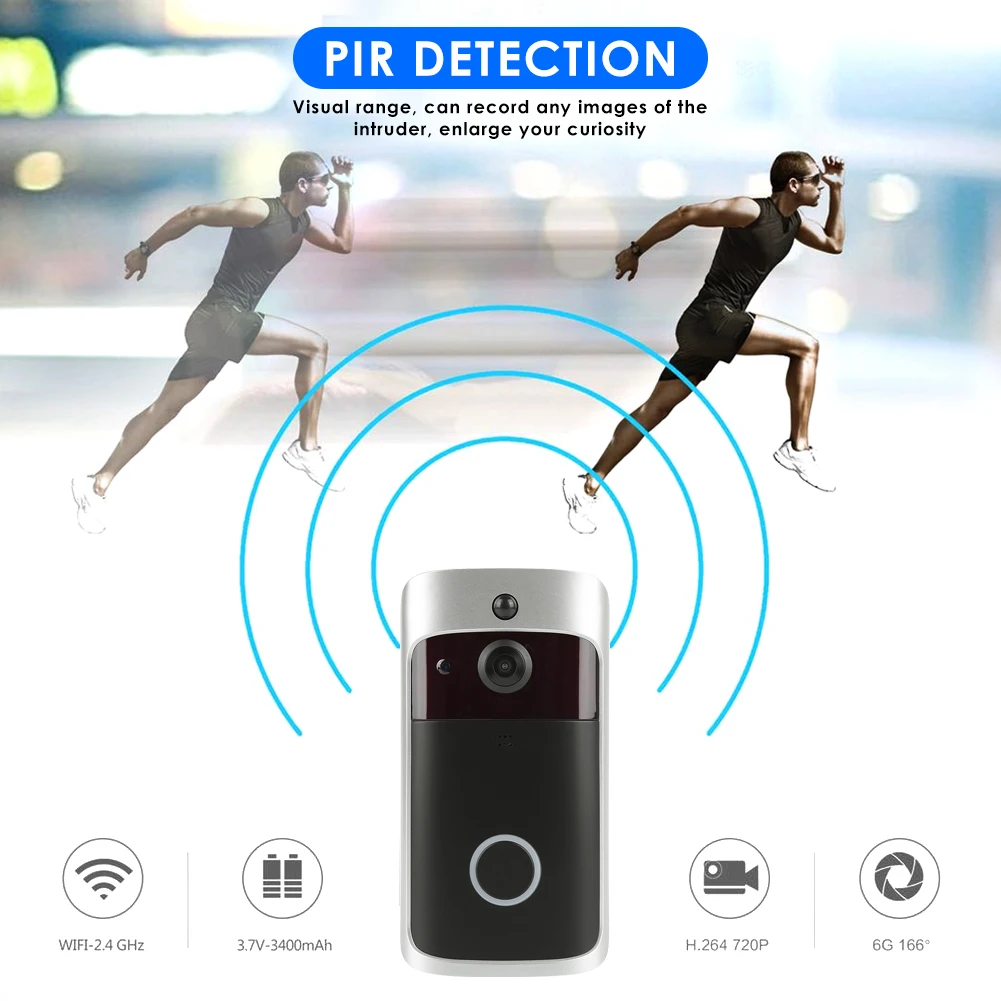 Wireless Doorbell Ring Chime Door Bell Smart WiFi Bell Camera Video Phone Intercom Home Security Easy Install Dropship Wireless Doorbell Ring Chime Door Bell Smart WiFi Bell Camera Video Phone Intercom Home Security Easy Install Dropship