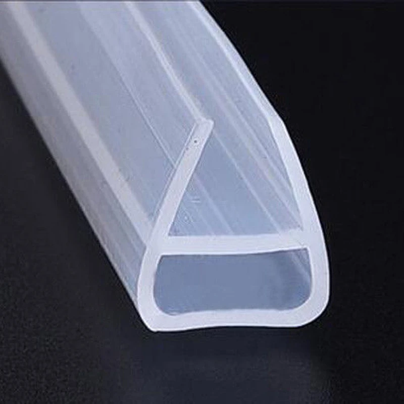 

U Bath Shower Glass Door Silicone Rubber Seal Strip Weatherstrip 6/8mm 1M/2M New
