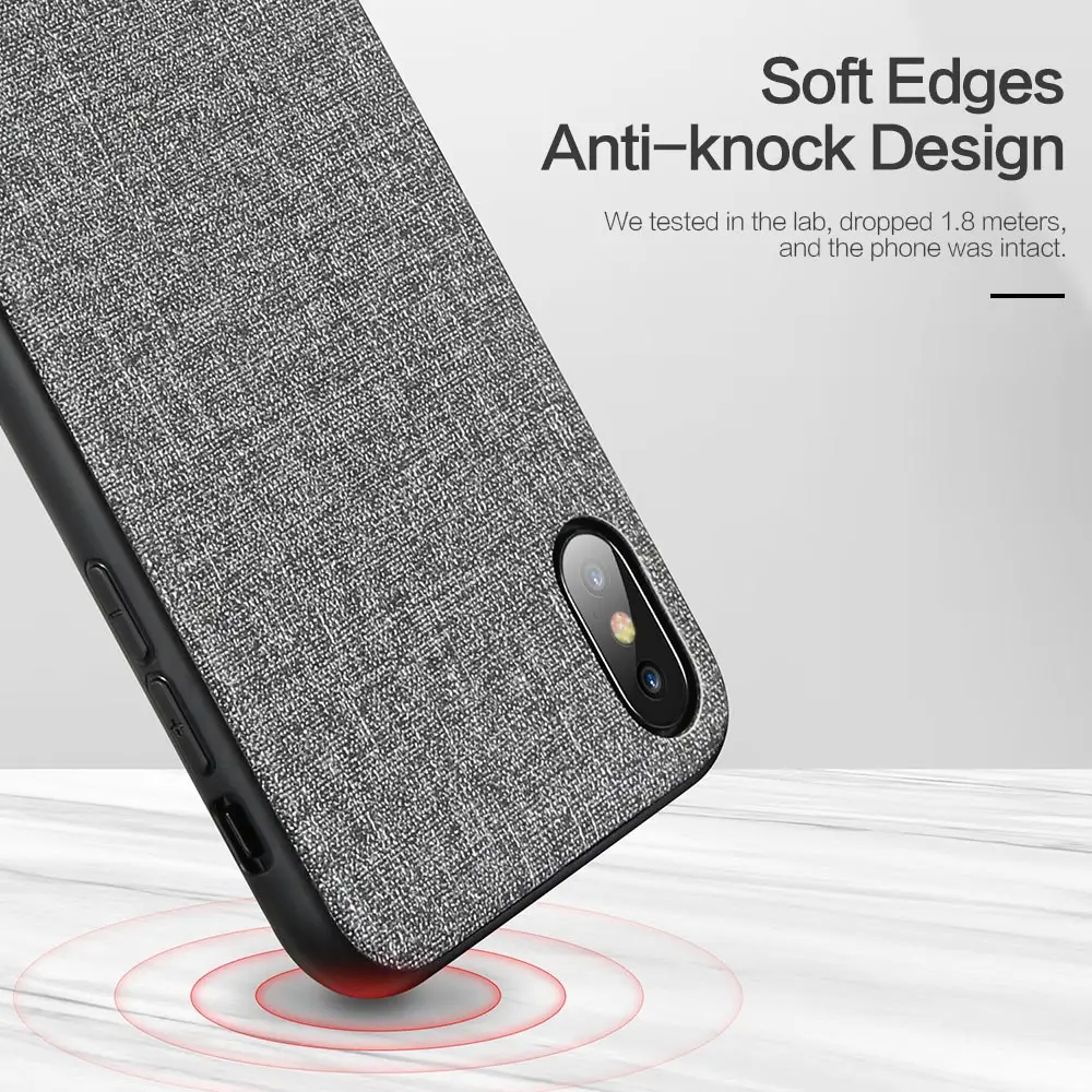 KISSCASE Luxury Cloth Phone Case For Xiaomi Mi 9 8 A1 A2 Lite Leather Soft Silicone Cover For Xiaomi Redmi Note 7 6 Pro Case