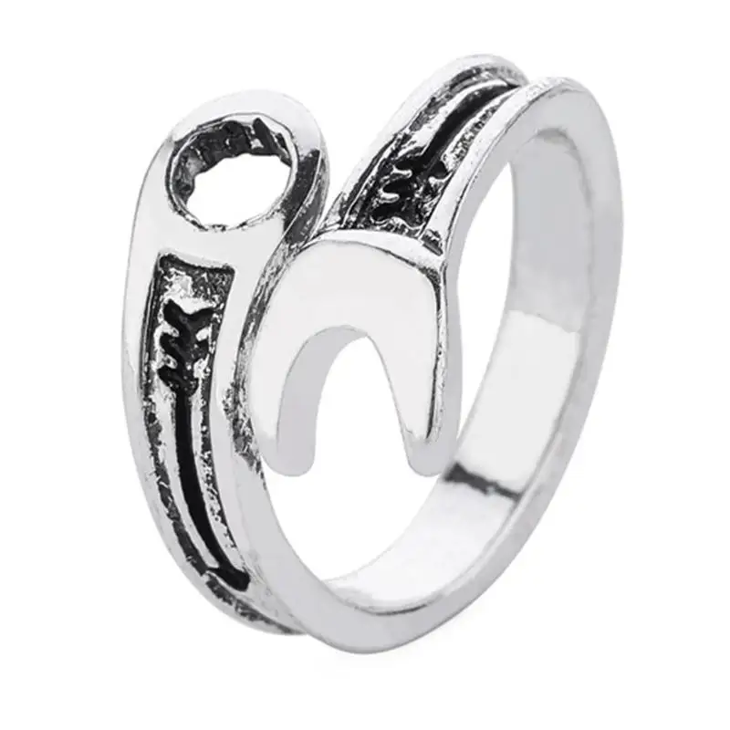 

Wrench Ring Men Women Hip Hop Open Plating Finger Male Rings Jewelry Gift