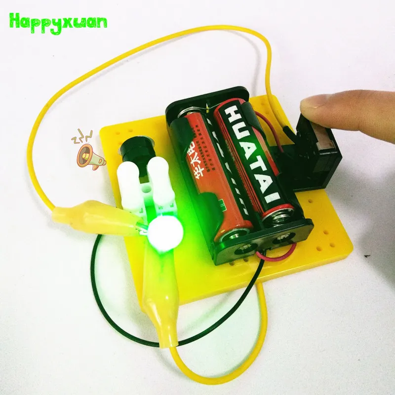 

Happyxuan Kids Science Project DIY Inventions Kits Answer Buzzer Competitive Games Questions Toy with Light Sound STEM Education