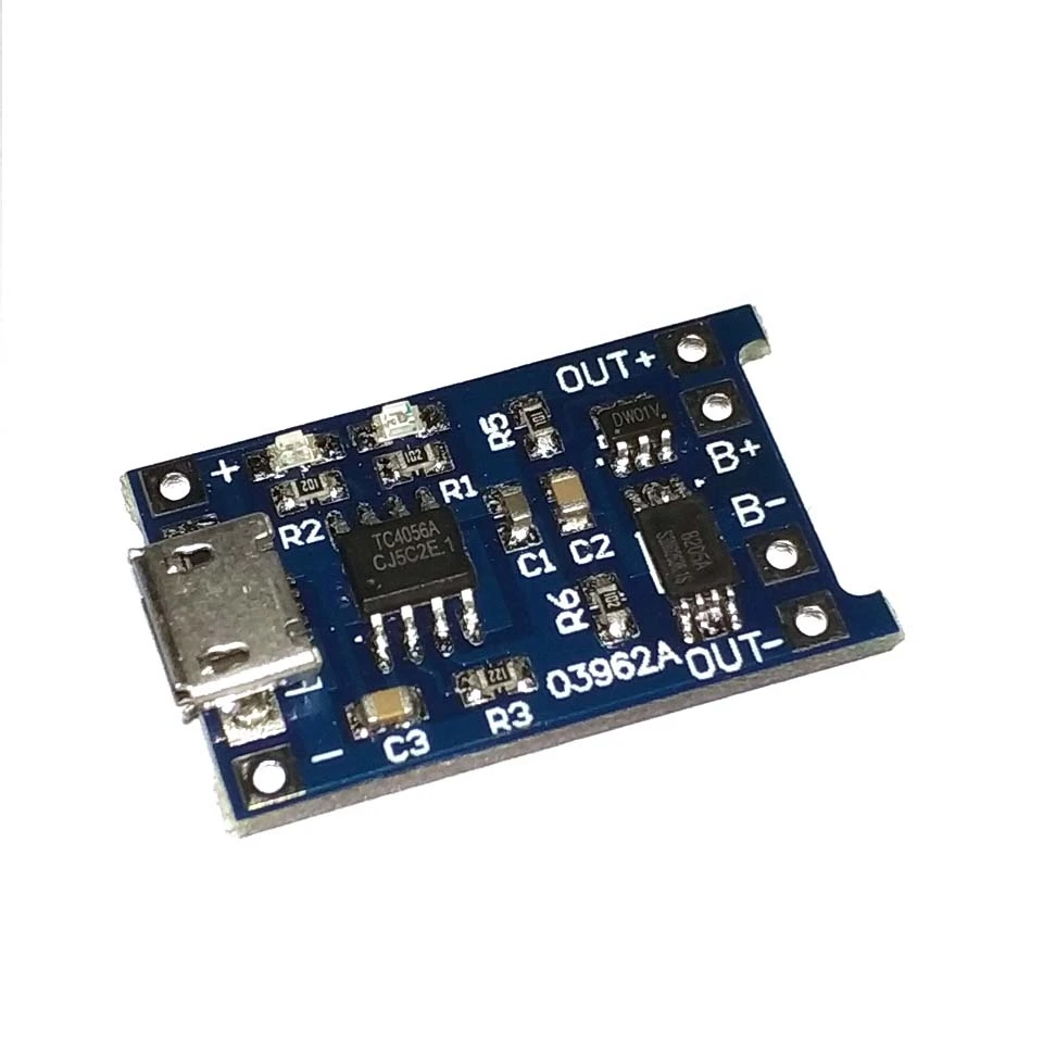 MICRO USB 5V 1A 18650 TP4056 модуль зарядного устройства литиевой батареи зарядная плата с
