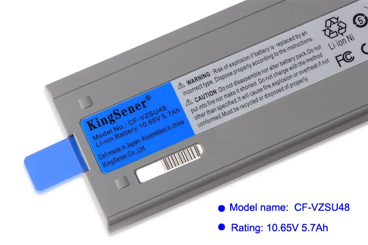 KingSener celular japonés nuevo CF-VZSU48 batería para Panasonic CF-VZSU48 CF-VZSU48U CF-VZSU28 CF-VZSU50 CF-19 CF19 Toughbook - 5