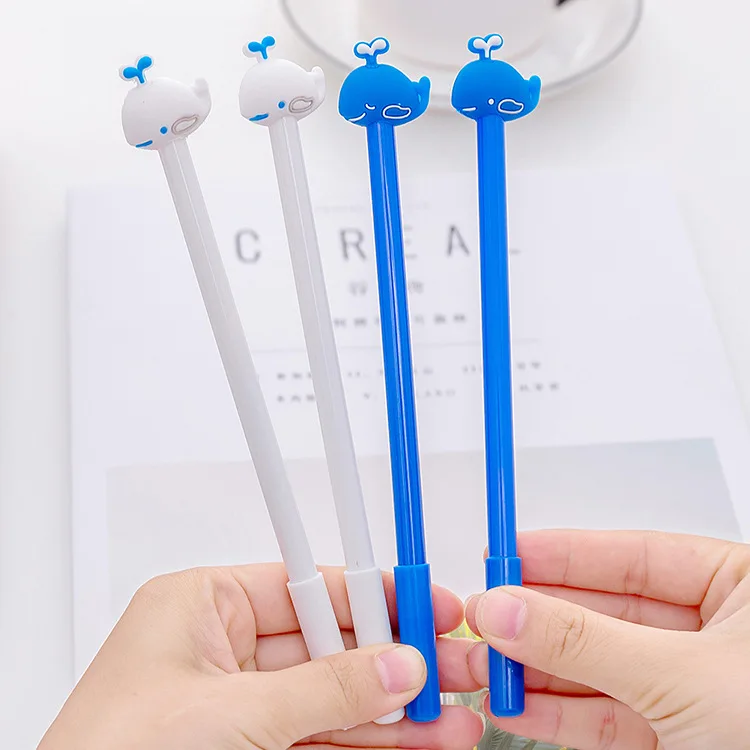 

Cute Cartoon Creative Water Whale Gel Pen Creative Water Pen0.38mm Black Pen Students Supplies