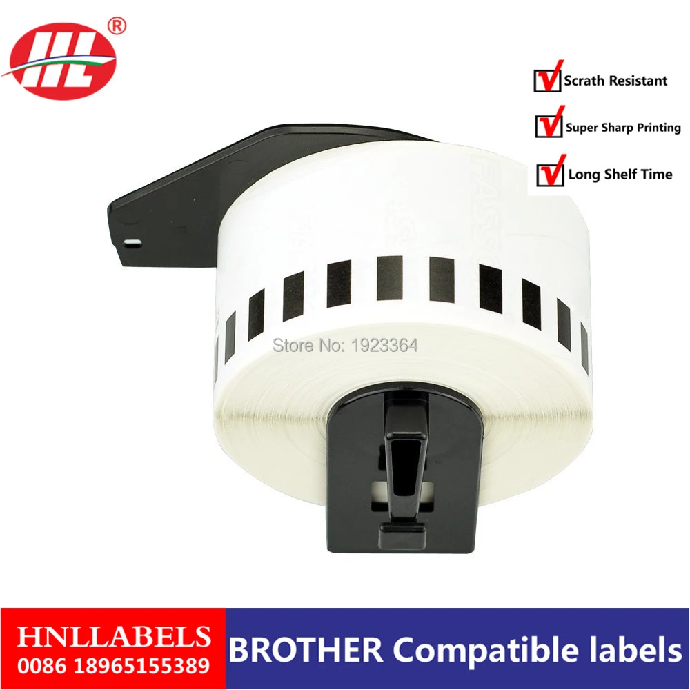 

10X Rolls DK-22225 Label 38mm*30.48M Continuous Compatible DK 22225