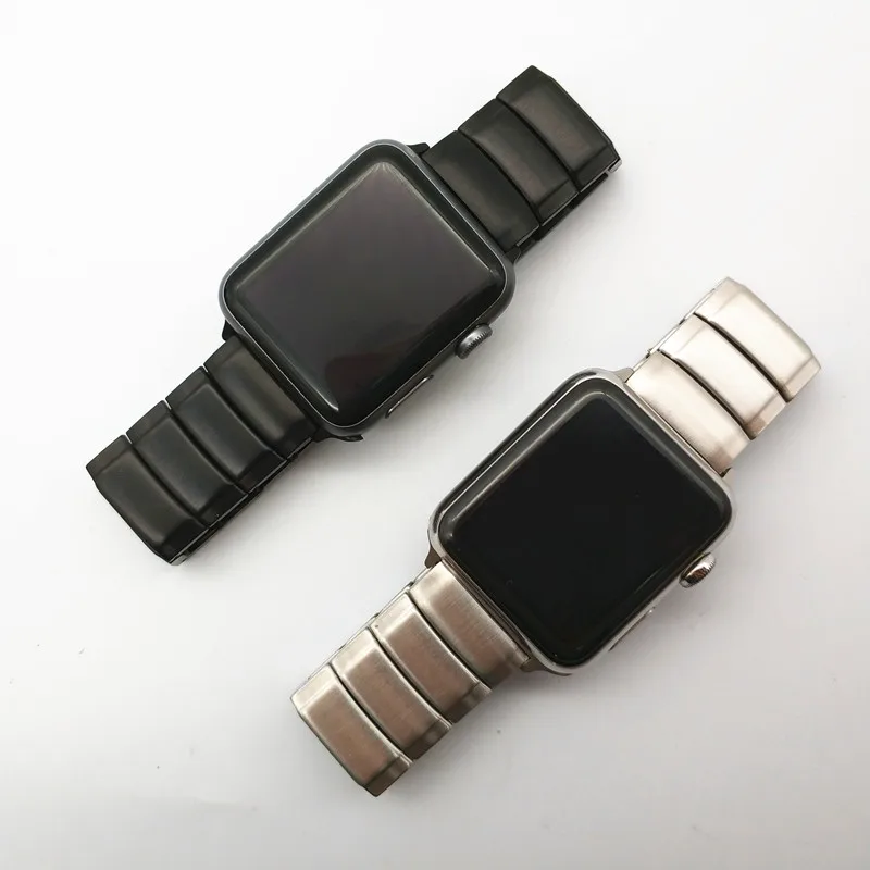 AKGLEADER новейший твердый Металлический Стальной ремешок для Apple Watch серии 4 3 2 1 iWatch