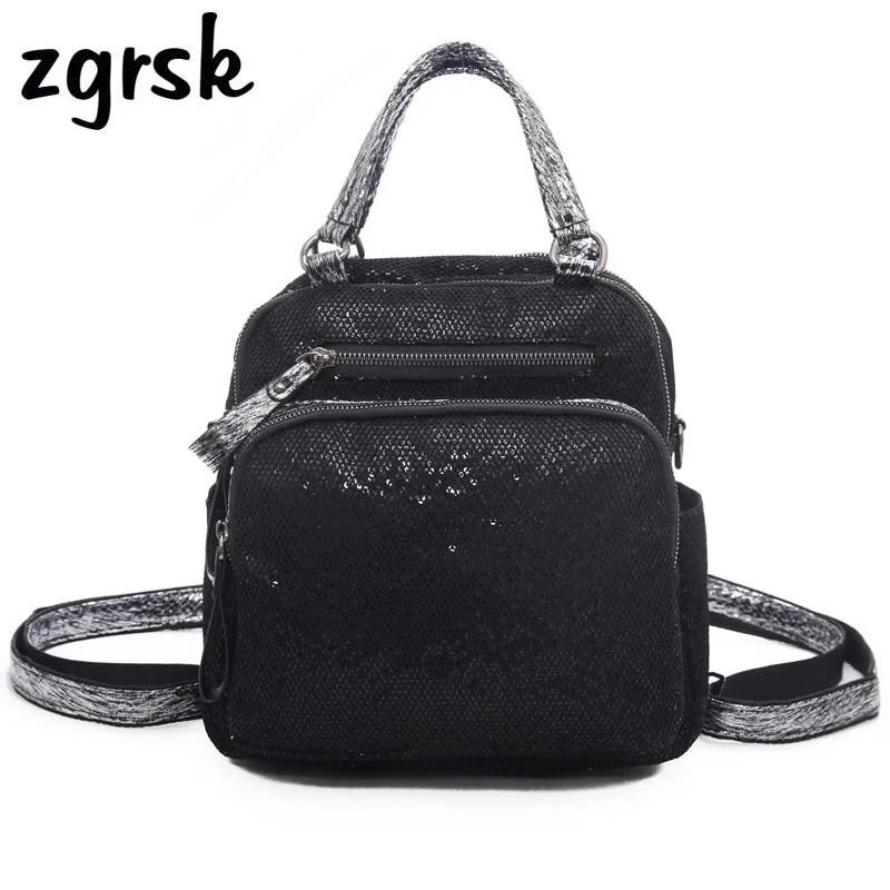 

Fashion Women Kanken Backpack College Black Multifunctional Backpack Female Shoulder Bag Pu Leather With Zippers Traveling Bags