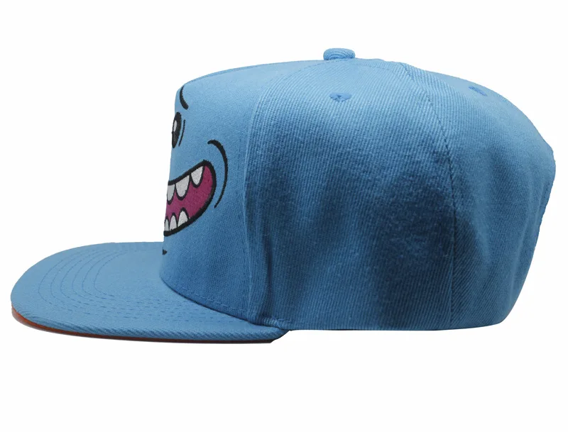 Rick y Morty sombrero azul MeeCreeps hombres mujeres boy Hip Hop sombreado sombrero gorras de béisbol visera ajustable gorra beisbol hombre