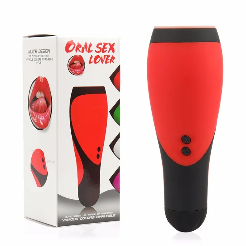 30 Speed Vibrating Oral Sex Toys For Men Rotation Tongue