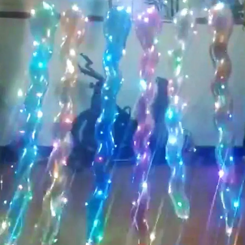 

ZLJQ Metallic Led Latex Spiral Balloons Colorful Unique Twisted Balloon For Birthday Wedding Festival Party Supply Decorations
