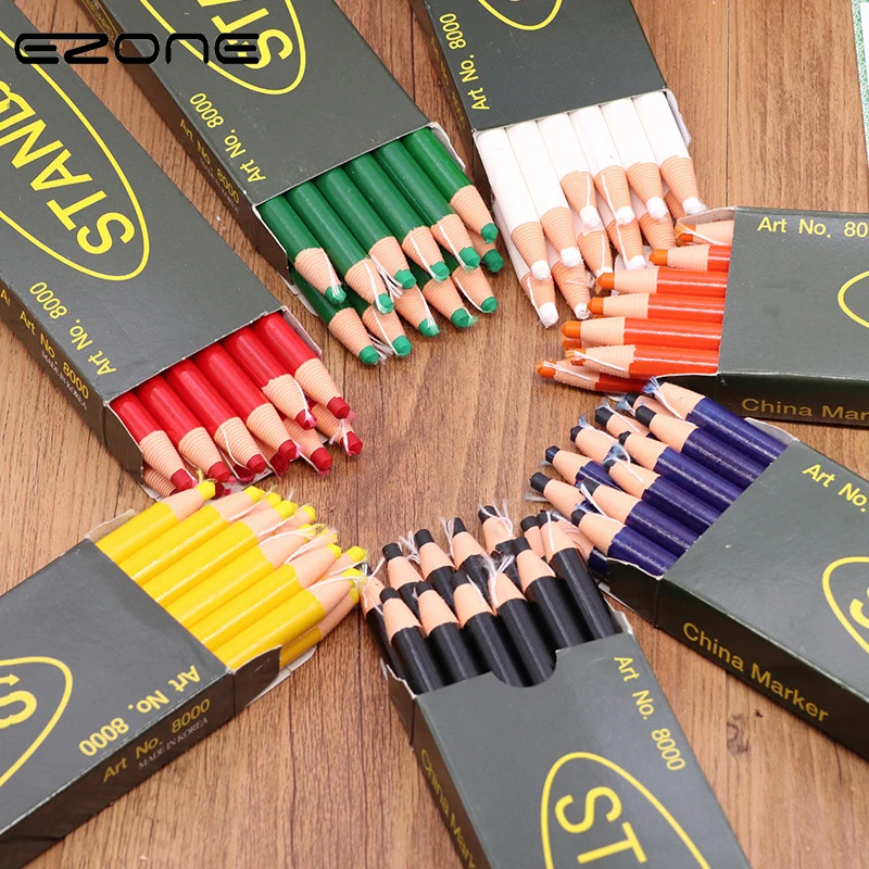 EZONE, 3 шт., карандаш, цветной, милый, конфетный цвет, отклеивается, маркер, смазка, карандаш, рулон бумаги, воск, карандаш для ткани, школьные, офисные принадлежности