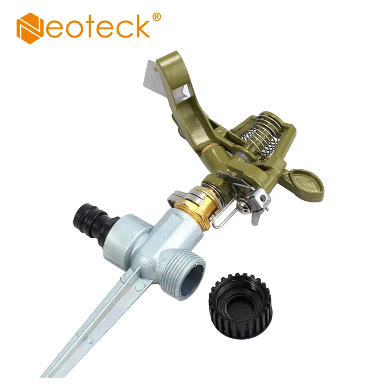 Neoteck садовый металлический спринклер распылитель для газона регулируемая