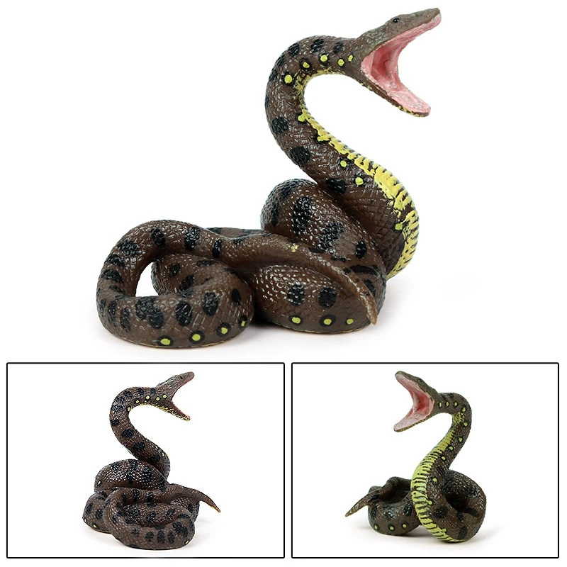 FBIL-детская игрушка, модель змеи, имитация рептилии, гигантский питон, большой питон, дикий животное, модель змеи
