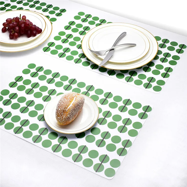 

4PCS Cartoon Mats Fork Spoon Printed Dinner Placemats Western Pad Insulation Dinning Table Mat Plate Pot Mat Kitchen table use