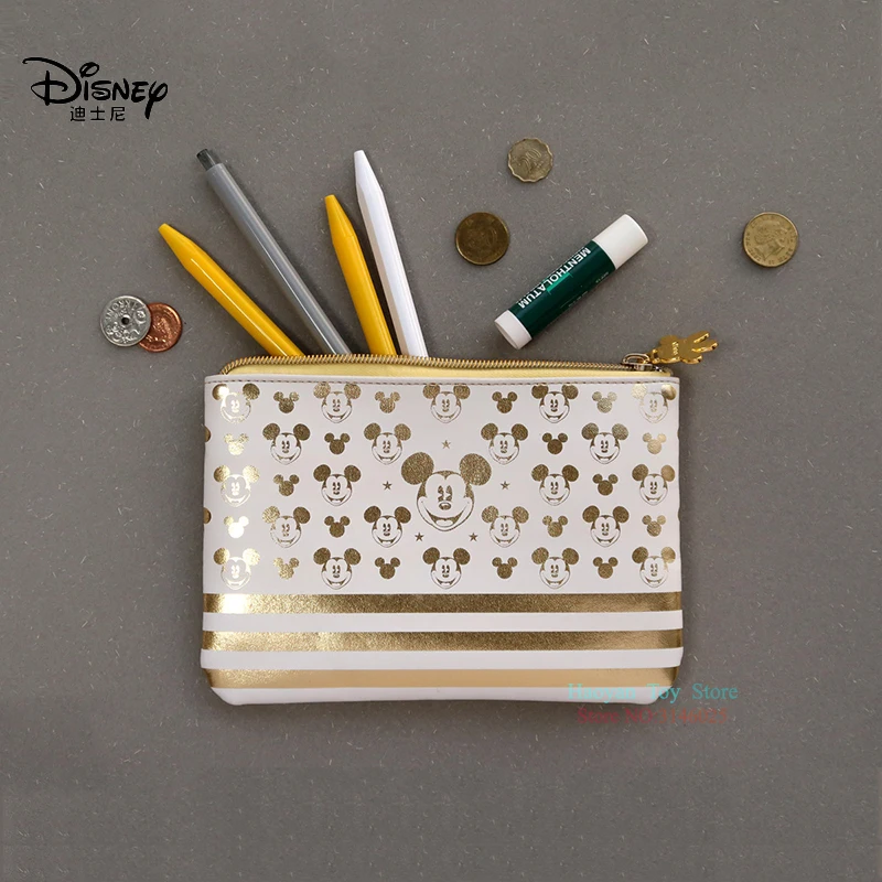 

Genuine Disney Hot Sale Gold Mickey Mouse Multi-function Women Bags Wallet Purse Baby Care Bag Fashion Mummy Bag For Girls Gifts