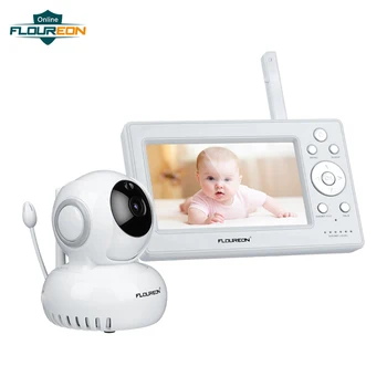 

Floureon Baby Monitor Pan/Tilt 720P Camera HD 5'' Display Invisible IR Night Vision Crying Detection Temperature Alert