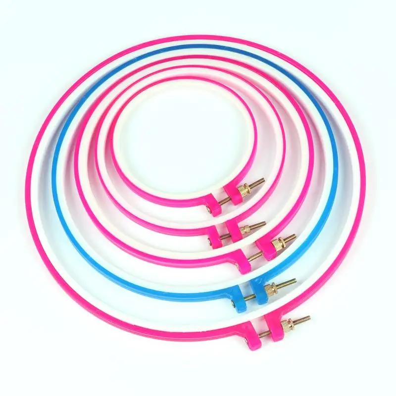 

5 Size Round Frame Embroidery Hoop Ring DIY Needlecraft Cross Stitch Machine Round Loop Hand Sewing Needlecraft Tools