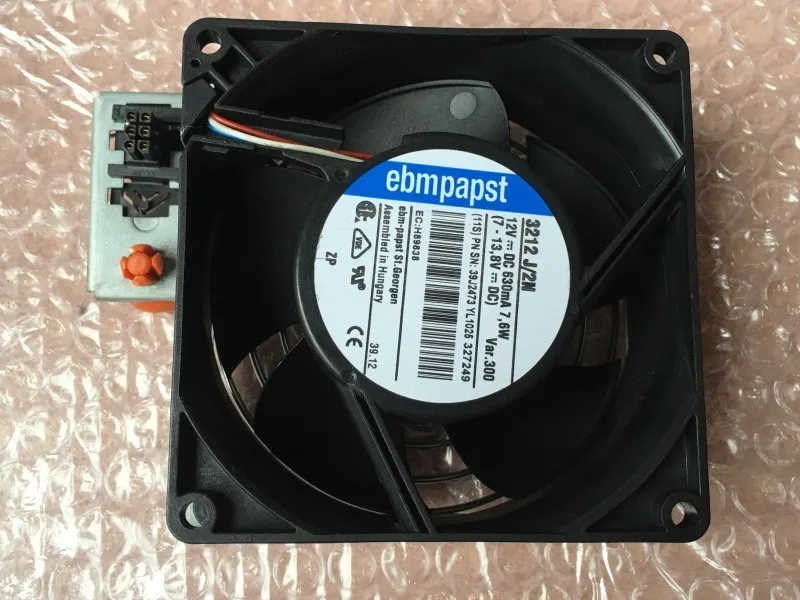 Ebmpapst 3212 J/2N DC 12 В 7 6 Вт 90x90x38 мм серверный квадратный охлаждающий