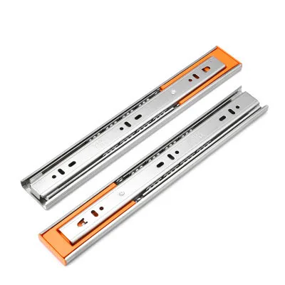 

2pcs Stainless Steel Drawer Slides 12-18 Silent Buffer Damping Kitchen Cabinet