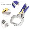 6/9/11/14 Inch Face Clamp Multi-function Steel C Type Clip Vise Grip Locking Plier Pincers Clamps Clips Woodworking Hand Tool ► Photo 3/6