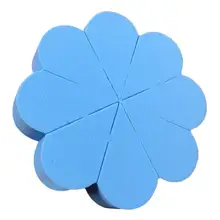 Non-latex Petal Powder Puff Beauty Makeup Sponge Multi-piece Flat Makeup Sponge Bigger in Water Wet and Dry Dual-use