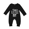 

2019 Brand New Fashion Newborn Toddler Infant Baby Boys Romper Long Sleeve Jumpsuit Playsuit Little Boy Outfits Black Clothes