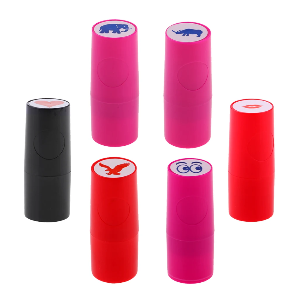 

6 Pieces Quick Drying Golf Ball Stamper Golfer Stamp Marker Training