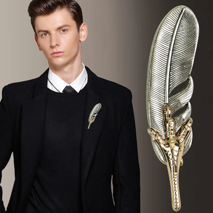 أنا-Remiel الرجعية الفضة النسر الصقر مخلب ريشة بروش دبوس للرجال والنساء دعوى قميص الديكور ملابس للرجال و اكسسوارات