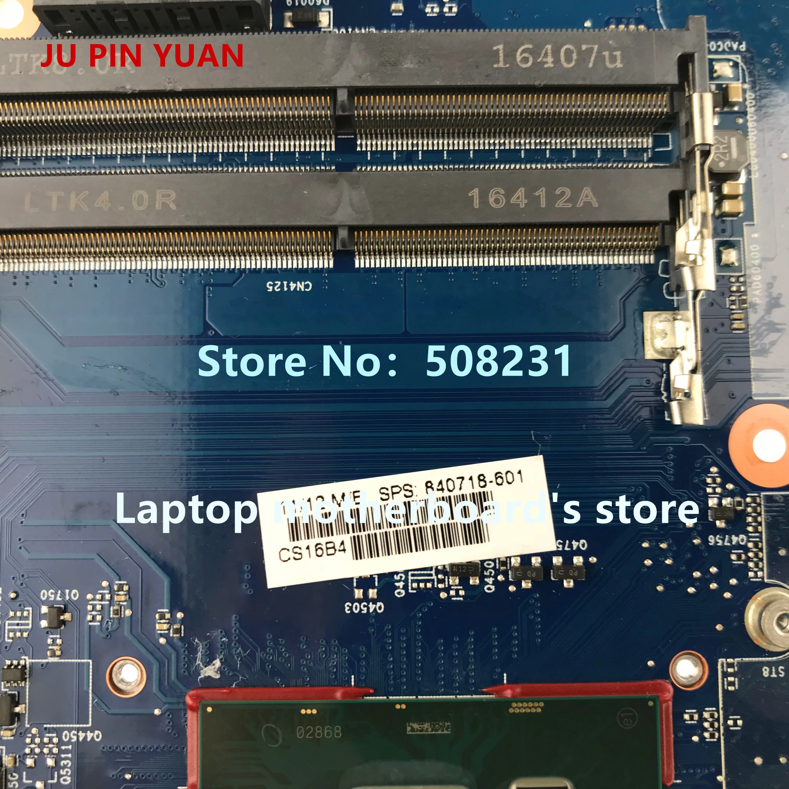 جو دبوس يوان 840718-601 840718-001 840718-501 محمول لوحة رئيسية لأجهزة HP ProBook 640 650 G2 الكمبيوتر الدفتري i7-6600U 100% اختبار بالكامل