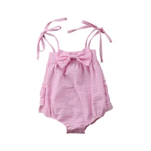 

Newborn Toddler Infant Baby Girl Sleeveless Jumpsuit Bodysuit Outfit Sunsuit Clothes Size 0-24M Baby Clothes