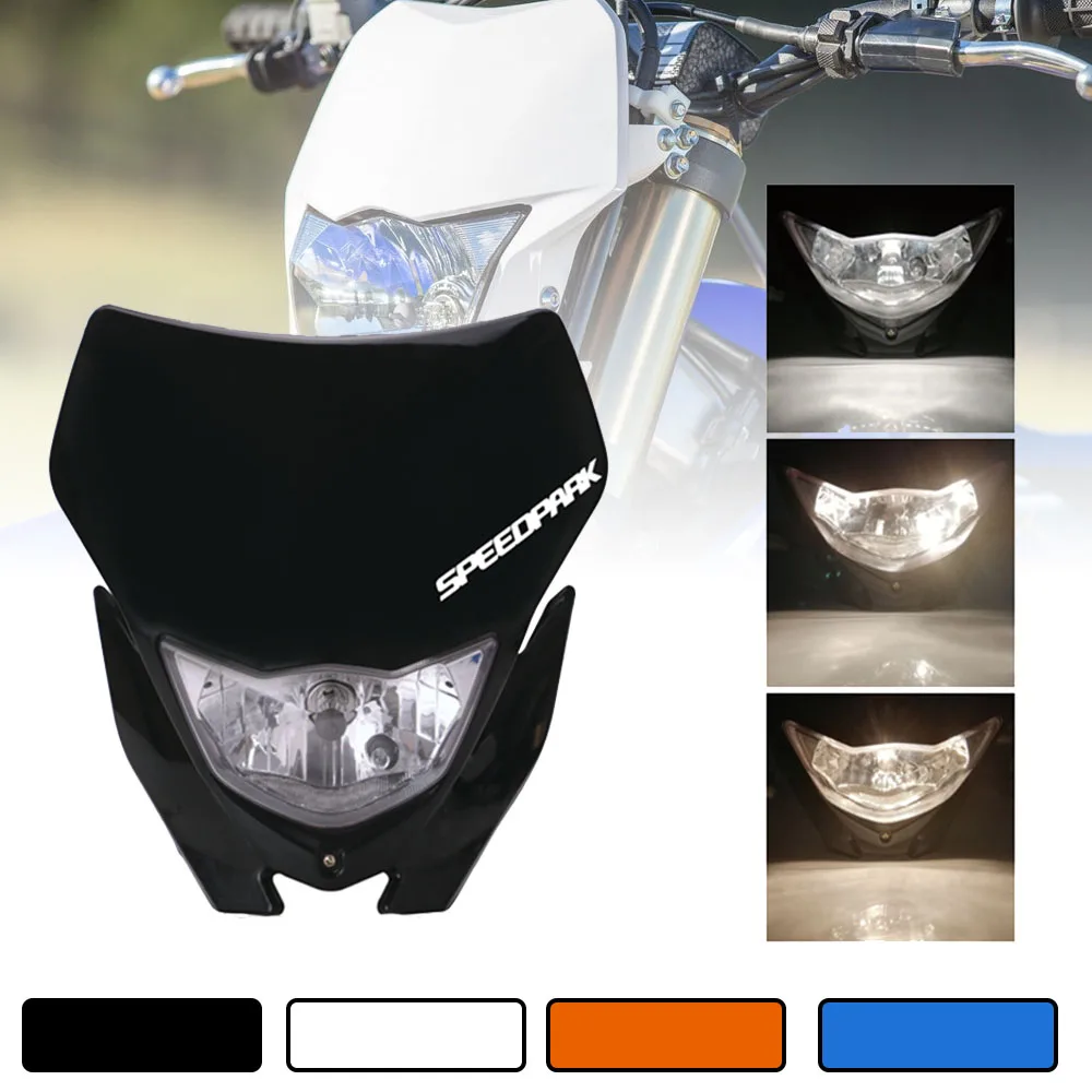 Motorcycle H4 Headlight For Yamaha Honda WR 450 250 YZ TTR Enduro Supermoto Dirt Bike Motocross Fairing |