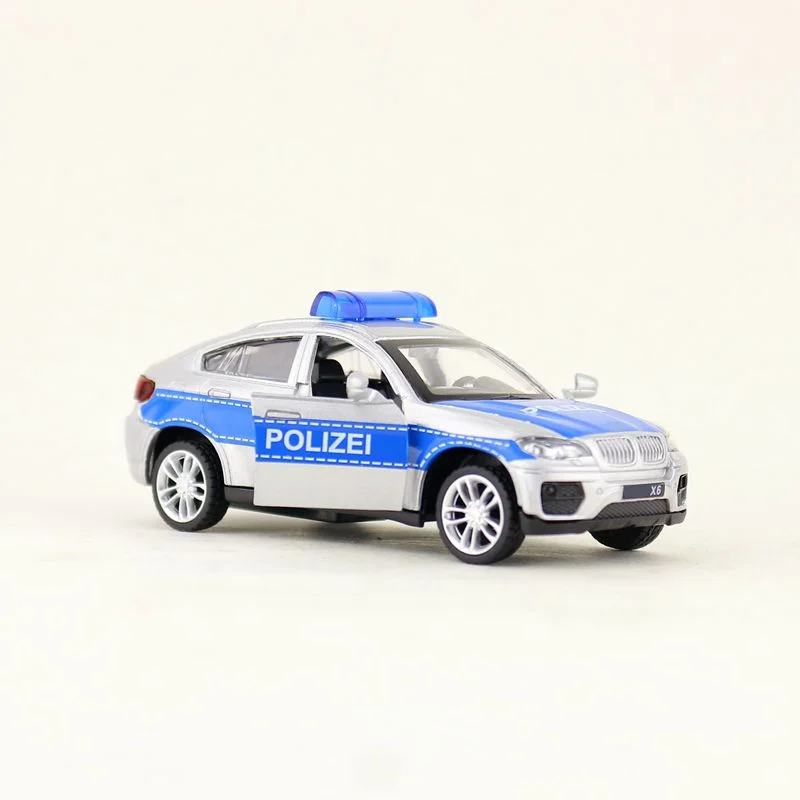 1:43 Масштаб/литая модель игрушки/X6 полицейский внедорожник/Супер спортивный гоночный автомобиль/образовательная Коллекция/Вытяжка/подарок для детей