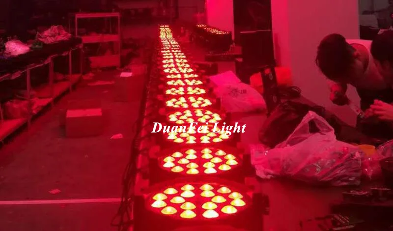 (6 шт. + чехол) сценический zoom wash spot light Светодиодный прожектор par с мультичипом RGBWA uv