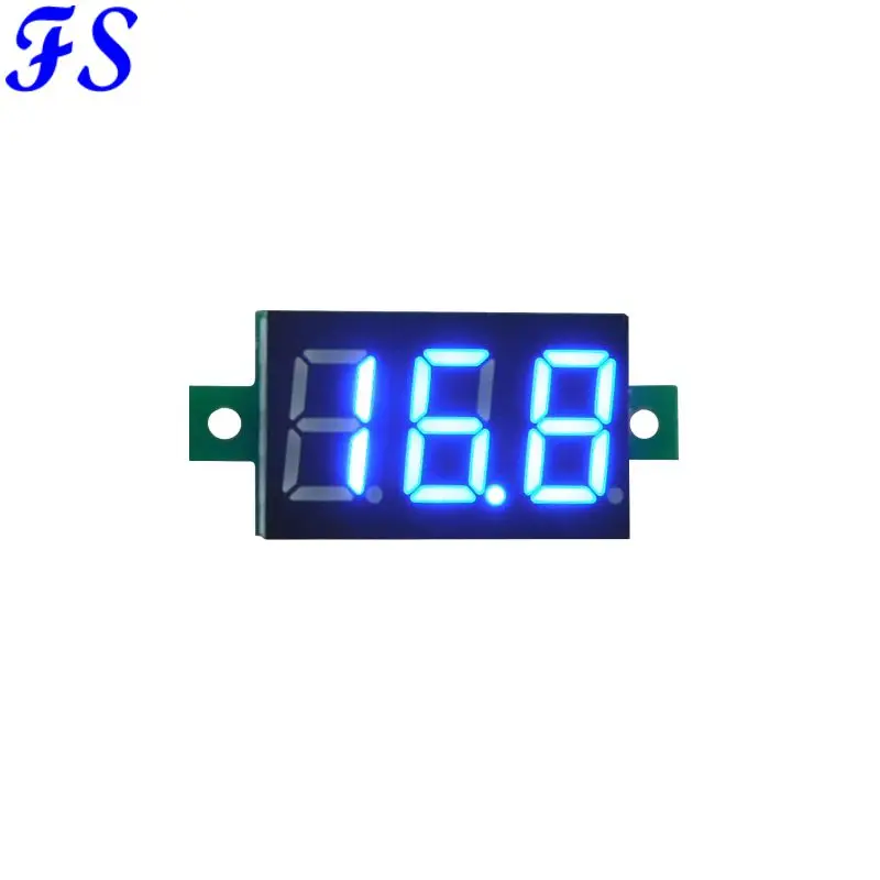 YB20 Мини DC 0 100 в 3 проводный измеритель напряжения Вольтметр 36 ''цифровой