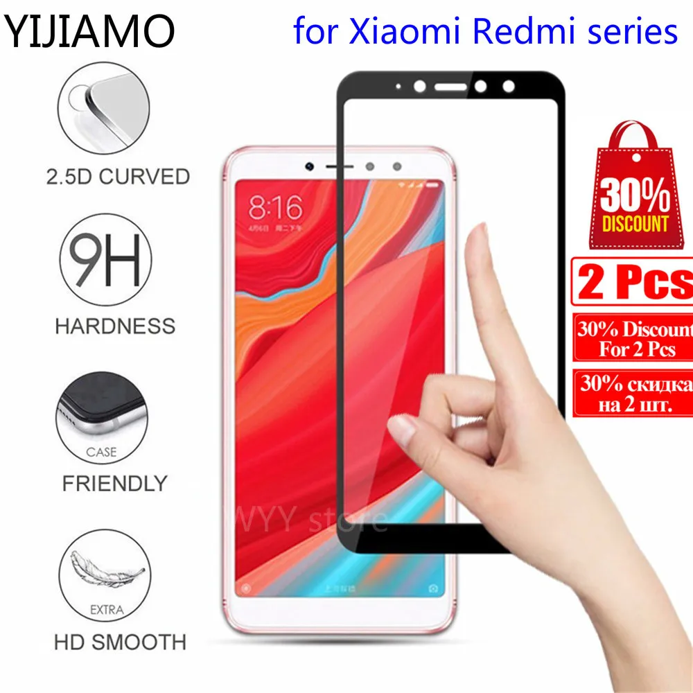 

Full Cover Tempered Glass For Xiaomi Redmi Note 5 5A Redmi 5 Plus Screen Protector For Redmi 4x 5a 6a Note 6 Pro Protective Film