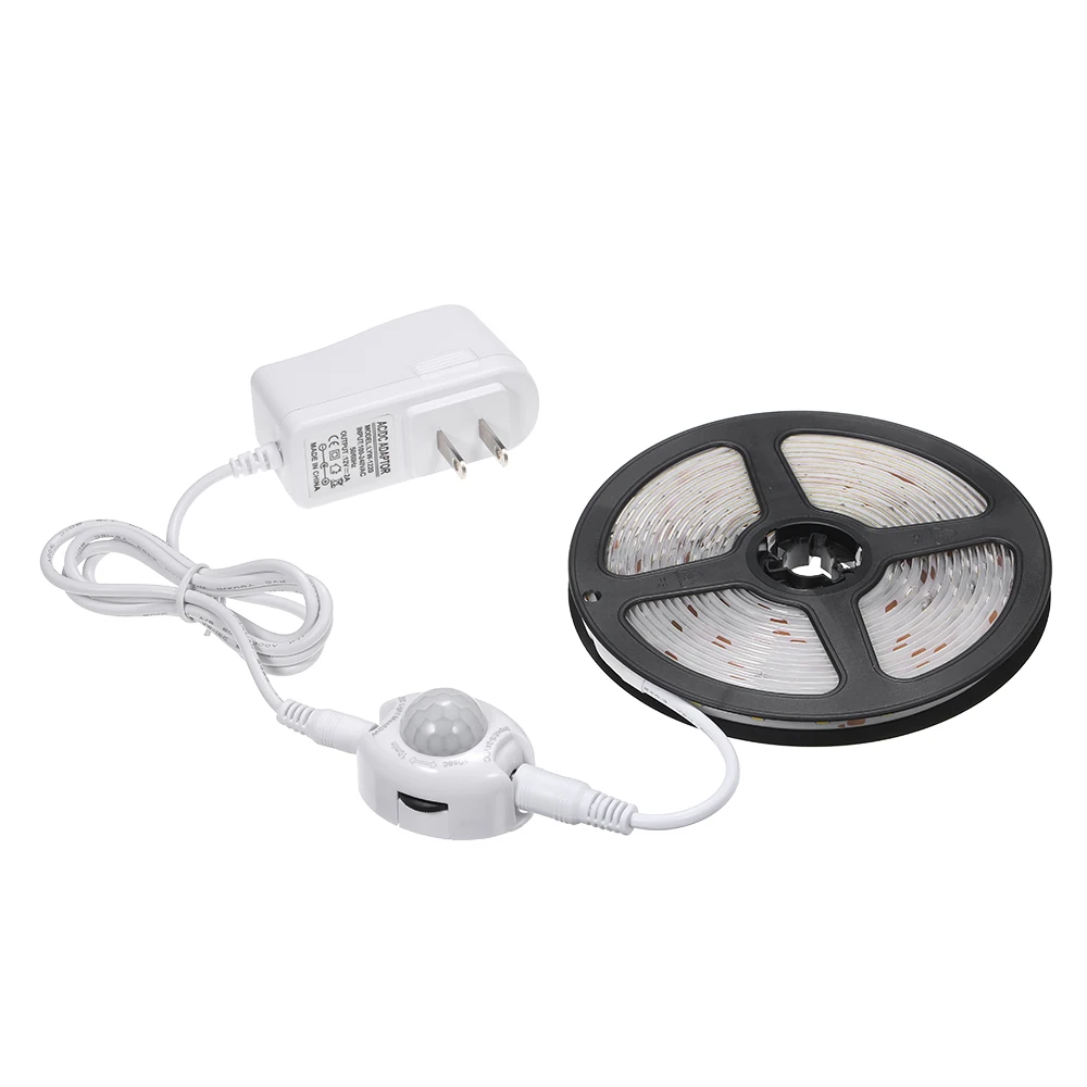 2835SMD USB светодиодная полоса Лампа PIR датчик движения лента 1 м 2 3 4 5 HDTV TV Настольный