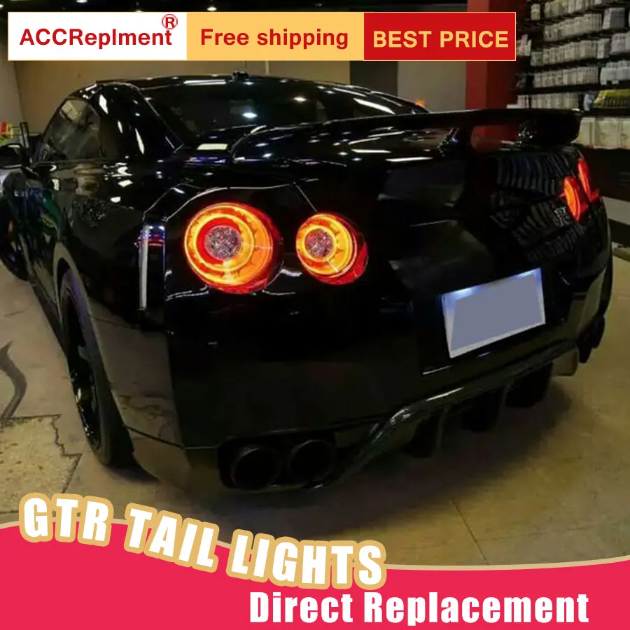 Новый светодиодный фонарь светильник s в сборе для Nissan GT R 2009 2018 задний стоп сигнал