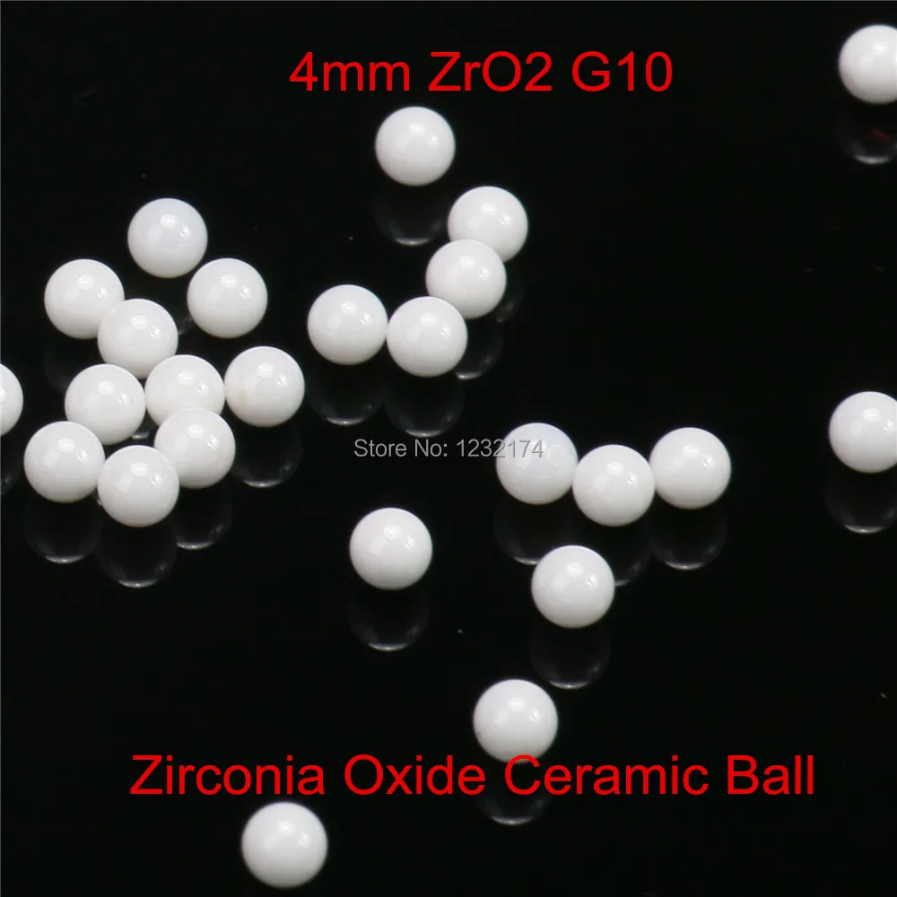 

4mm ZrO2 Zirconia Oxide Ceramic Ball G10 100pcs for valve ball,bearing, homogenizer,sprayer,pump 4mm ceramic ball ZrO2