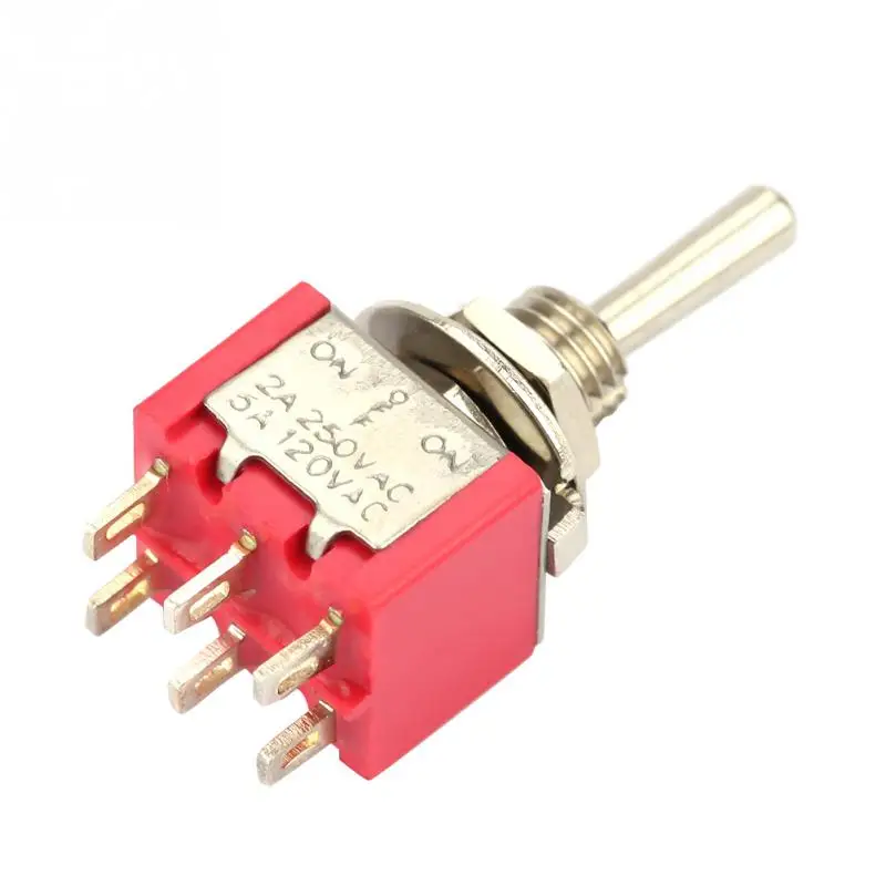 Фонарь 10 шт. вкл. ВЫКЛ. фонарь ddт 6 Pin мм 2A/250 В переменного тока 5A/120 3