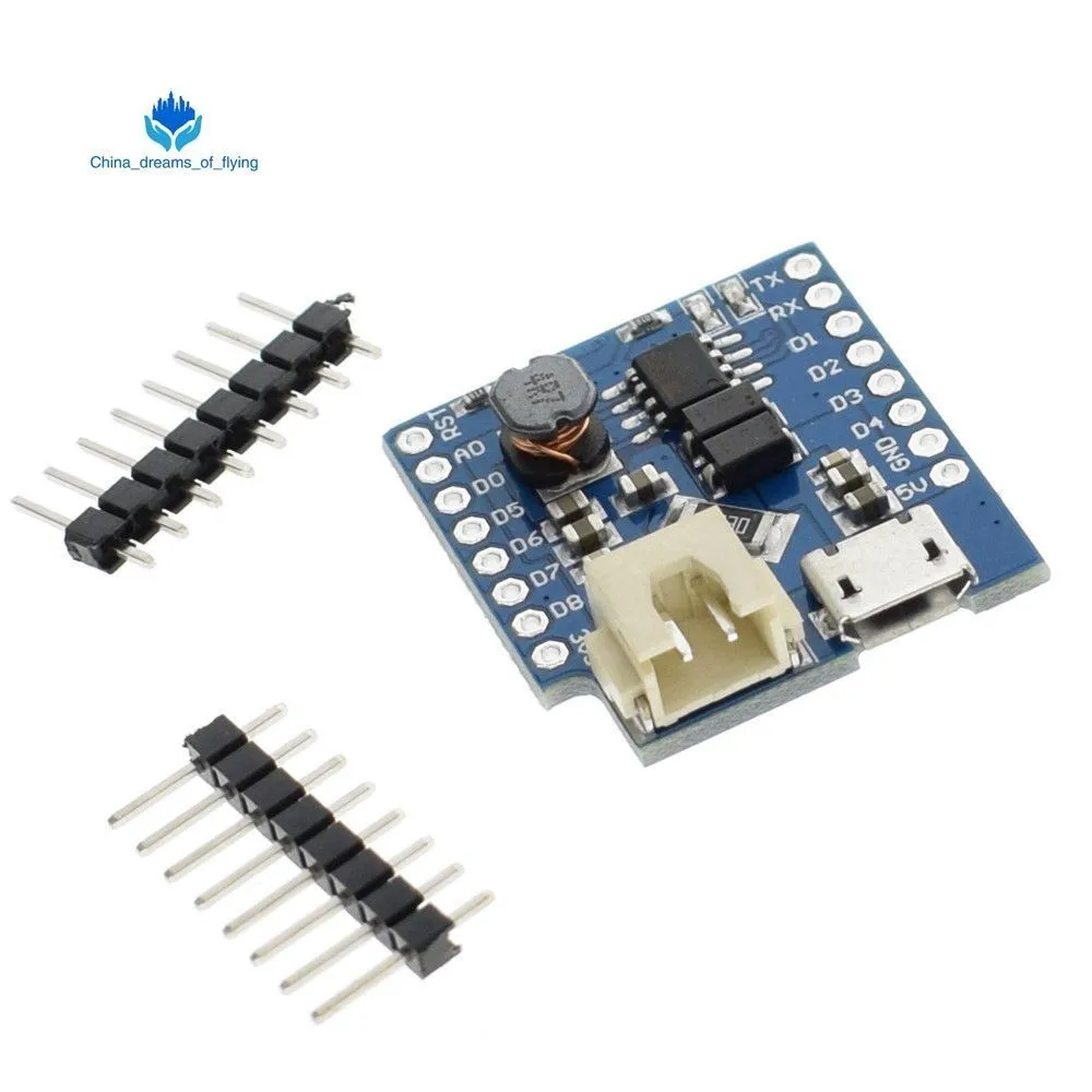 

Free shipping 1pcs ShengYang Battery Shield V1.1.0 For WEMOS D1 mini single lithium battery charging & boost