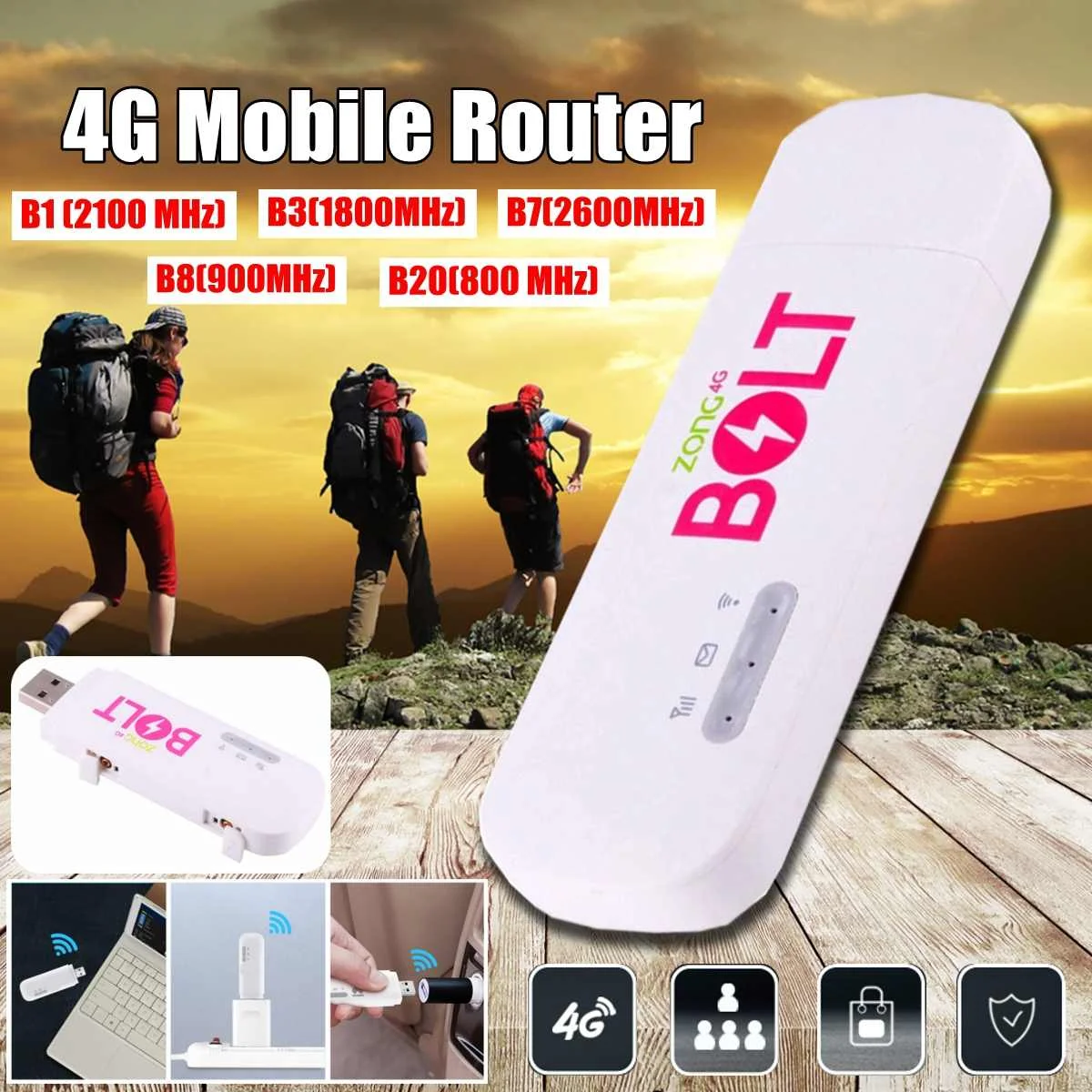 

4G LTE Portable Mobile car Hotspot USB WIFI Wireless Router with Antenna for Smartphone Tablet unloked router wifi modem