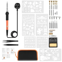 Handskit насадки для паяльника набор 45 шт. 110 В/220 В 60 Вт Электрический паяльник дровяная паяльная ручка Цифровой паяльник инструмент