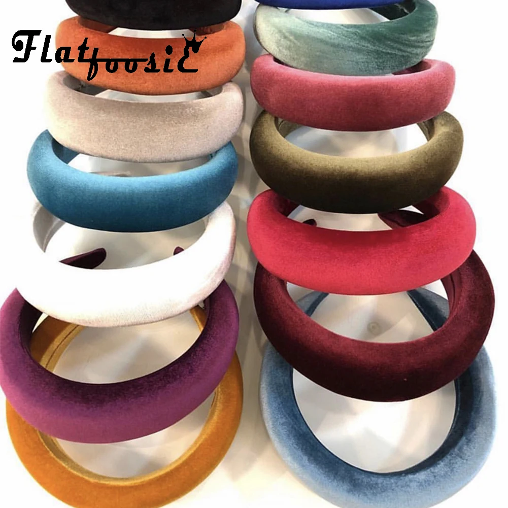 

Flatfoosie 2019 New Thick Velvet Leopard Hairband Ladies Bohemian Ethnic Geometric 4.5CM Wide Plastic Hairband Hair Accessories