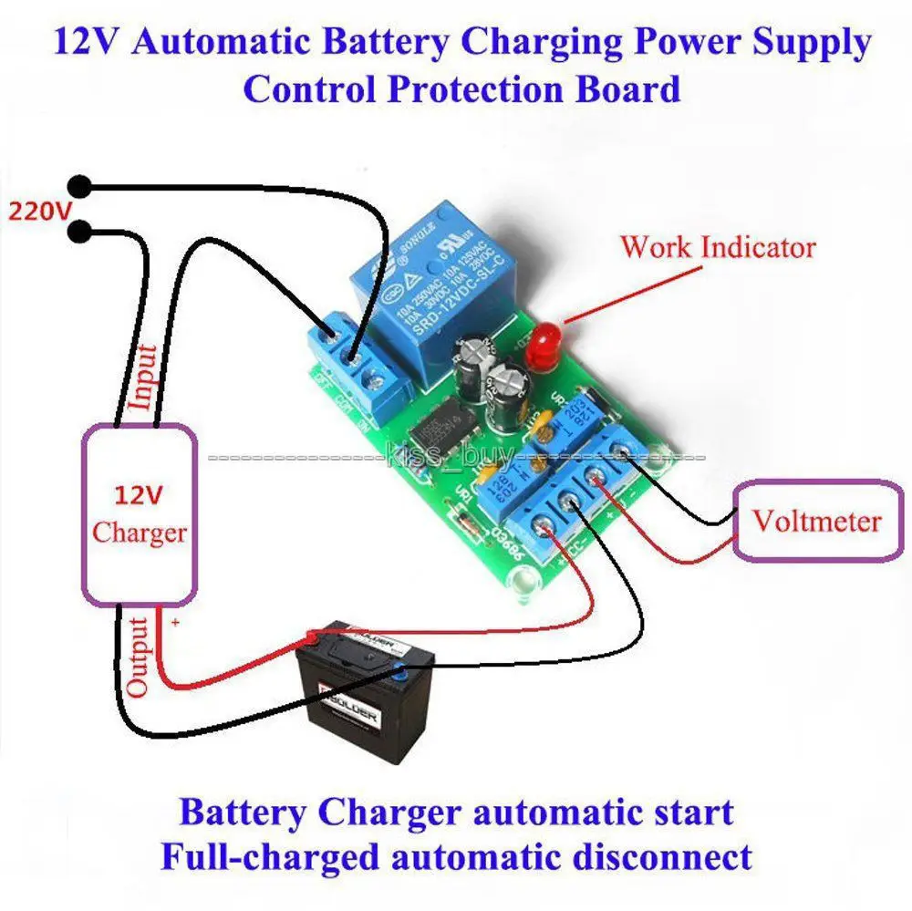 Module de carte de Protection de contr/ôleur de charge de batterie DC 5V ~ 48V 10A contr/ôleur durgence de Module de commutation automatique
